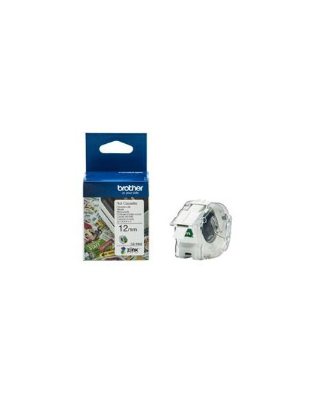 BROTHER ROLLO DE CINTA ADHESIVA ZERO INK PARA ETIQUETADORA VC500W CZ1002 12MMX5M