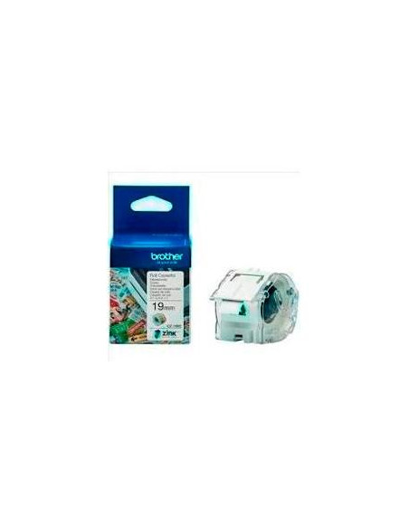 BROTHER ROLLO DE CINTA ADHESIVA ZERO INK PARA ETIQUETADORA VC500W 19MMX5M
