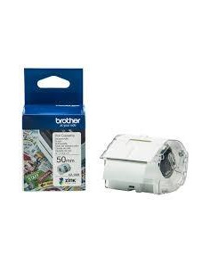 BROTHER ROLLO DE CINTA ADHESIVA ZERO INK PARA ETIQUETADORA VC500W 5CMX5M