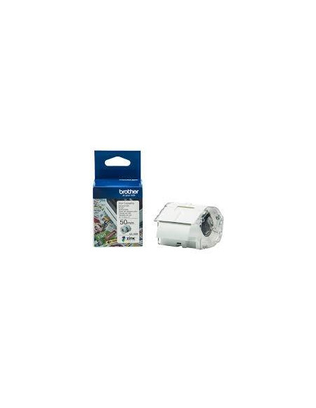 BROTHER ROLLO DE CINTA ADHESIVA ZERO INK PARA ETIQUETADORA VC500W CZ1005 5CMX5M