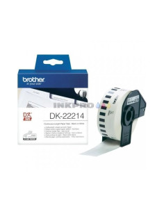 BROTHER CINTA CONTINUA DE PAPEL TÉRMICO ADHESIVO - BLANCO - 12MMX3048M