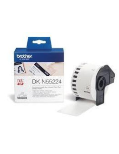 BROTHER CINTA CONTINUA DE PAPEL TÉRMICO NO ADHESIVO PARA TARJETAS DE INDENTIFICACIÓN - BLANCO - 54MMX3048M