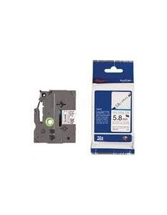 BROTHER CINTA TUBO TERMORETRÁCTIL TEXTO NEGRO SOBRE BLANCO 52MMX15M