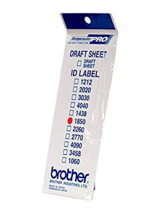 BROTHER ETIQUETA DE IDENTIFICACIÓN DE 18X50 MM - PACK DE 12 UNIDADES