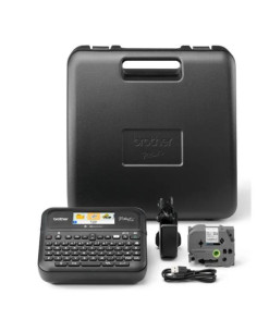 BROTHER ETIQUETADORA ROTULADORA ELECTRÓNICA PT-D610BVP DE MANO TECLADO QWERTY CONECTIVIDAD USB
