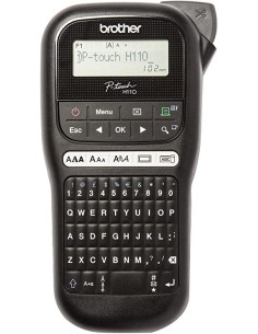BROTHER ETIQUETADORA ROTULADORA ELECTRÓNICA PT-H110 DE MANO TECLADO QWERTZ