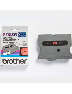 BROTHER CINTA ROTULADORA LAMINADA NEGRO SOBRE FONDO ROJO 24MMX15M