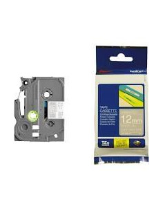 BROTHER CINTA ROTULADORA LAMINADA MATE TEXTO BLANCO SOBRE GRIS CLARO - 12MMX5M