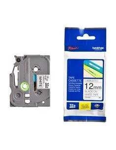 BROTHER CINTA ROTULADORA LAMINADA TEXTO NEGRO SOBRE BLANCO - 12MMX8M - SIN BLISTER
