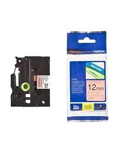 BROTHER CINTA ROTULADORA LAMINADA TEXTO NEGRO SOBRE NARANJA FLUOR - 12MMX5M