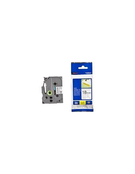 BROTHER CINTA ROTULADORA LAMINADA BLANCONEGRO SUPERADHESIVA 18MMX8M