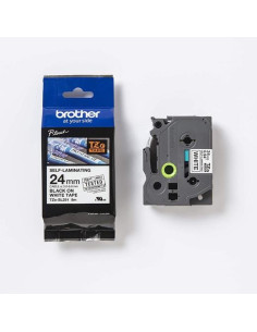 BROTHER CINTA ROTULADORA AUTOLAMINADA TEXTO NEGRO SOBRE BLANCO - 24MMX8M