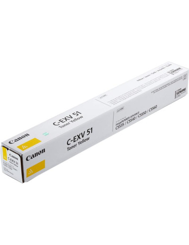 CANON TONER AMARILLO IR C5335C5540C5500 - C-EXV51Y