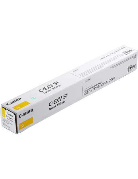 CANON TONER AMARILLO IR C5335C5540C5500 - C-EXV51Y CANON TONER AMARILLO IR C5335C5540C5500 - C-EXV51Y