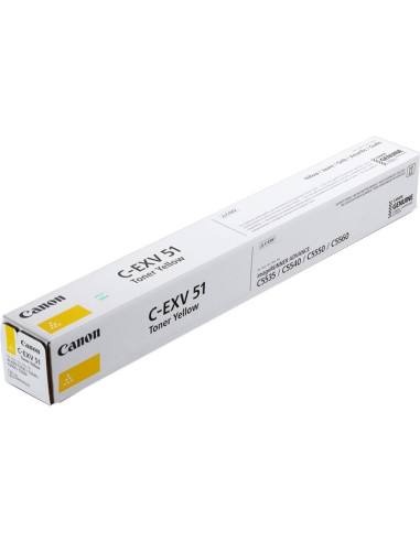CANON TONER AMARILLO IR C5335C5540C5500 - C-EXV51LY