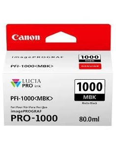 CANON TINTA NEGRO MATE IMAGEPROGRAF PRO 1000 - PFI 1000MBK