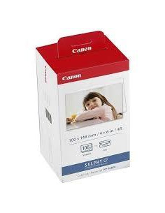 CANON TINTA  PAPEL TAMAÑO POSTAL 10X15CM 108 FOTOS CP-100 - KP-108IN