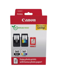 CANON TINTA ECOPACK BKCMY  50H PAPEL FOTOGRÁFICO 10X15 BRILLANTE GP 501 PIXMA TS 53505350A5350I53515351A - PG 560  CL 561
