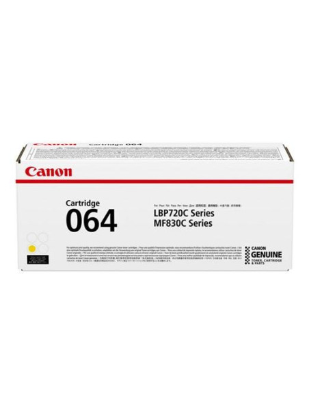 CANON TONER AMARILLO I-SENSYS LBP 720C SERIES - MF 830C SERIES - 064Y CANON TONER AMARILLO I-SENSYS LBP 720C SERIES - MF 830C SERIES - 064Y