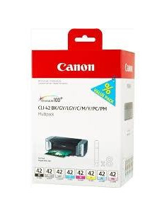 CANON TINTA MULTIPACK PIXMA PRO 100 CARTUCHOS PACK 8 COLORES - CLI 42
