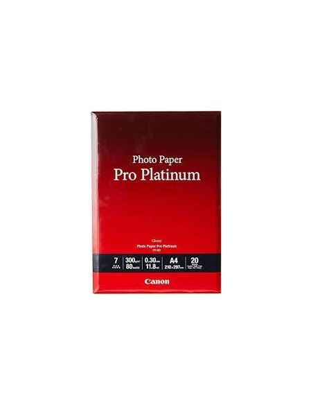CANON PAPEL FOTOGRÁFICO PRO PLATINUM PT-101 20HA4 300GR