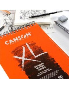 CANSON BLOC DIBUJO XL ESBOSO 20H A4 BLANCO NATURAL