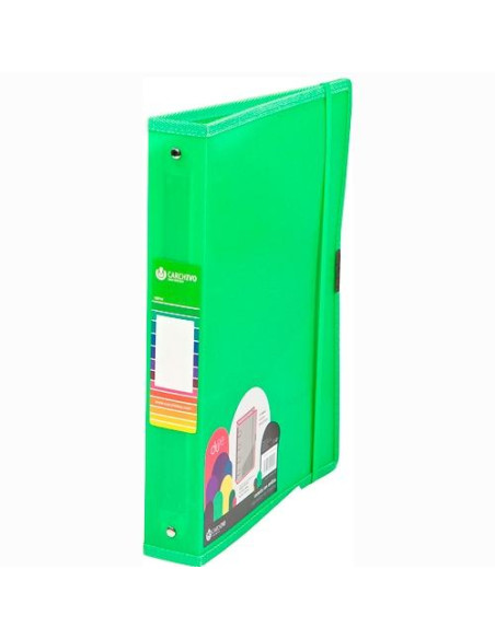 CARCHIVO CARPETA ANILLAS 4 X 40MM A4 CGOMA PP DUNE VERDE