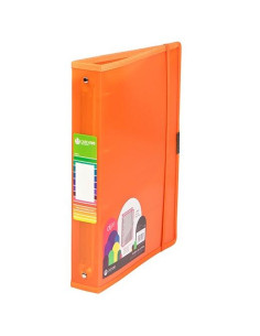 CARCHIVO CARPETA ANILLAS 4 X 40MM A4 CGOMA PP DUNE NARANJA