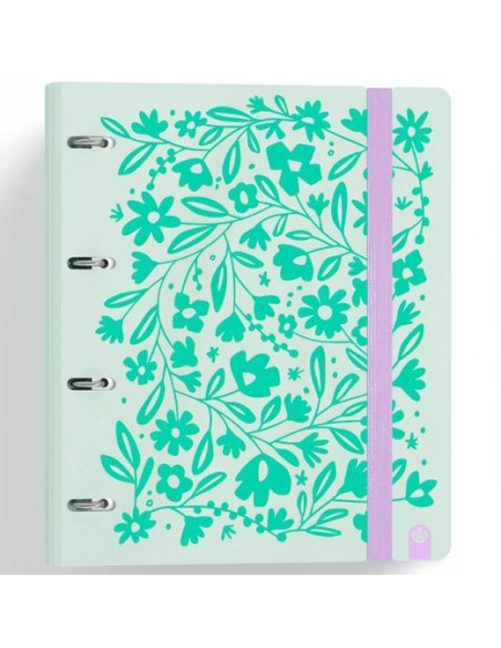 CARPEBLOC CARCHIVO FOAM 360 PRINT2 PP A4 4 anMIXTAS 35mm con REC 100 hj CUADRIC5x5 VERDE PASTEL