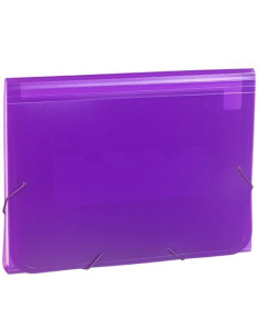 CARCHIVO CLASIFICADOR ACORDEÓN FOLIO 13 DPTOS CGOMA PP TRANSLÚCIDO VIOLETA