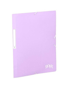 CARCHIVO CARPETA SOLAPAS FOLIO CGOMAS PP SOFT MALVA PASTEL