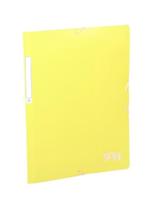 CARCHIVO CARPETA SOLAPAS FOLIO CGOMAS PP SOFT AMARILLO PASTEL