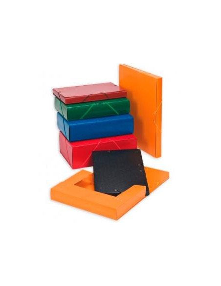 CARCHIVO CARPETA DE PROYECTOS 3CM MONTADA CARTÓN COMPACTO PINTADO BRILLO CON GOMAS FOLIO NEGRO