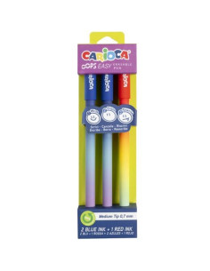 CARIOCA BOLÍGRAFO TINTA BORRABLE OPPS EASY 07MM CSURTIDOS BLÍSTER 3 UD