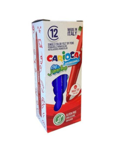 CARIOCA ROTULADOR JUMBO PUNTA MAXI AZUL CAJA 12 UD