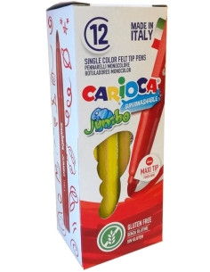 CARIOCA ROTULADOR JUMBO PUNTA MAXI AMARILLO CAJA 12 UD