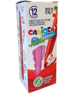 CARIOCA ROTULADOR JUMBO PUNTA MAXI ROSA CAJA 12 UD