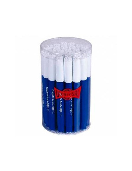 CARIOCA ROTULADOR JUMBO PUNTA GRUESA AZUL OSCURO BOTE 30 UD