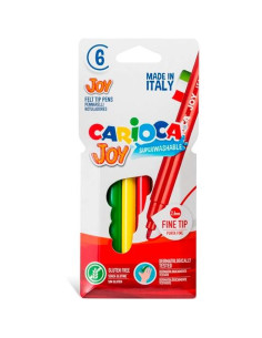 CARIOCA ROTULADOR JOY PUNTA FINA COLORES SURTIDOS ESTUCHE 6 UD