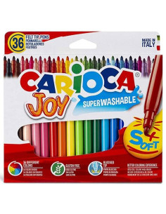 CARIOCA ROTULADOR JOY PUNTA FINA COLORES SURTIDOS ESTUCHE 36 UD