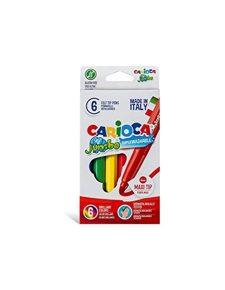 ROTULADOR FIBRA CARIOCA JUMBO ESTUCHE de 6