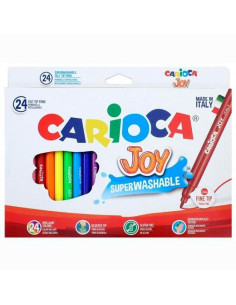 CARIOCA ROTULADOR JOY PUNTA FINA COLORES SURTIDOS ESTUCHE 24 UD