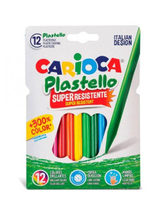 CARIOCA PLASTICERAS RESISTENTES PLASTELLO ESTUCHE 12 CSURTIDOS