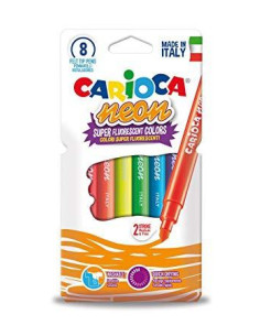 CARIOCA ROTULADORES NEÓN COLORES SURTIDOS ESTUCHE 8 UD