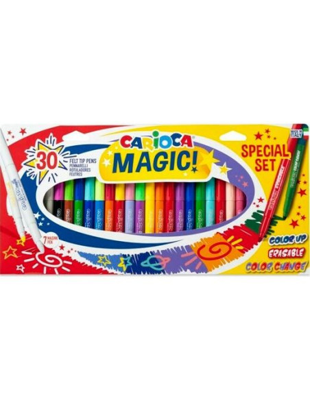 ROTULADOR FIBRA CARIOCA MAGIC MARKERS ESPECIAL CAJA de 30