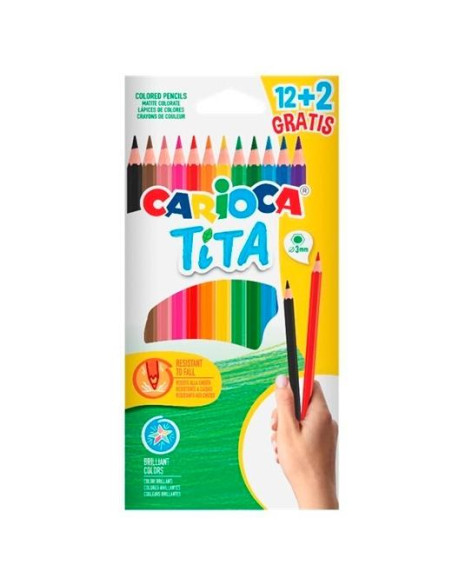 CARIOCA LÁPICES DE COLORES TITA CSURTIDOS ESTUCHE 122 UD GRATIS