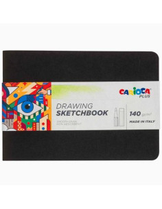 CARIOCA PLUS BLOC DE PAPEL PARA DIBUJO SKETCHBOOK ENCUADERNADO A5 20H