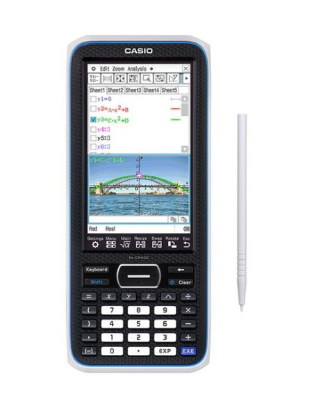 CASIO CALCULADORA GRÁFICA FX-CP400 PANTALLA COLOR ALTA RESOLUCIÓN 320X528 PX NEGRO