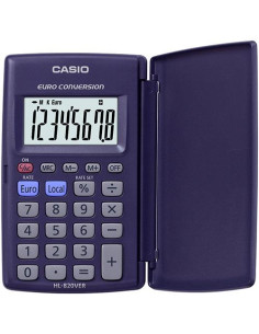 CASIO CALCULADORA DE OFICINA HL-820VER 8 DÍGITOS VIOLETA OSCURO