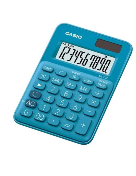 CASIO CALCULADORA DE OFICINA SOBREMESA AZUL 10 DÍGITOS